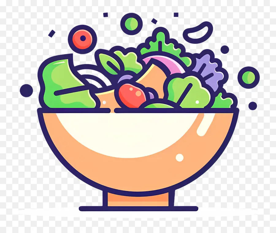 Salade De Dessin Animé，Salade De Fruits PNG