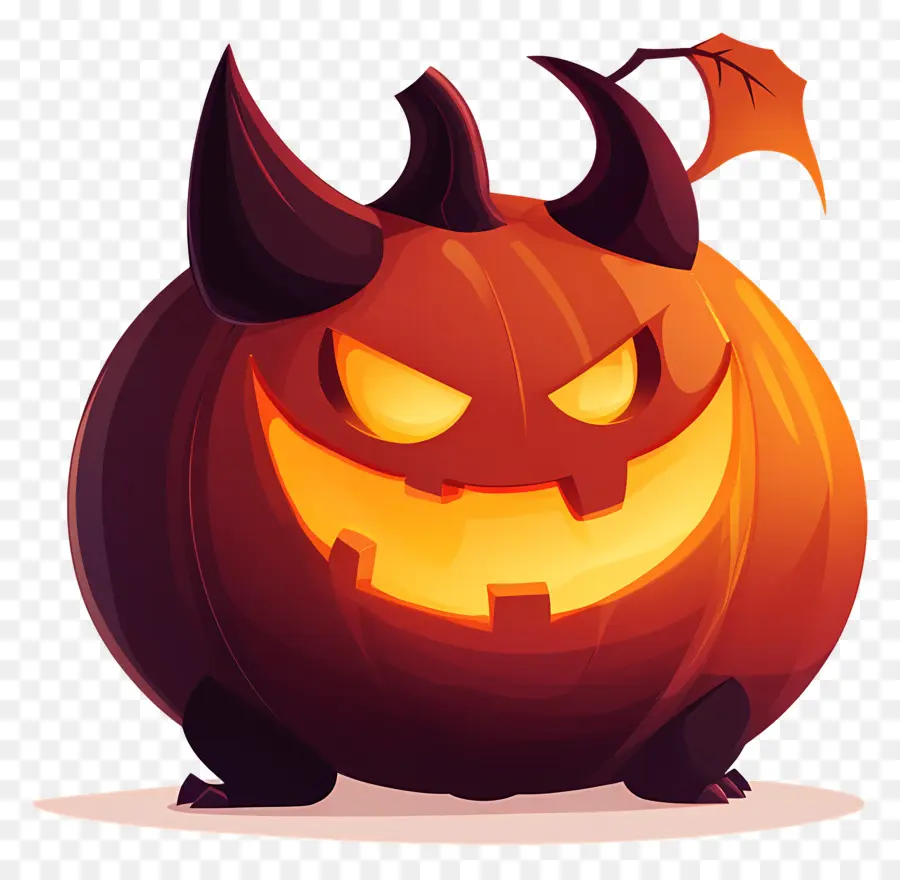 Diable D'halloween，Démon Citrouille PNG