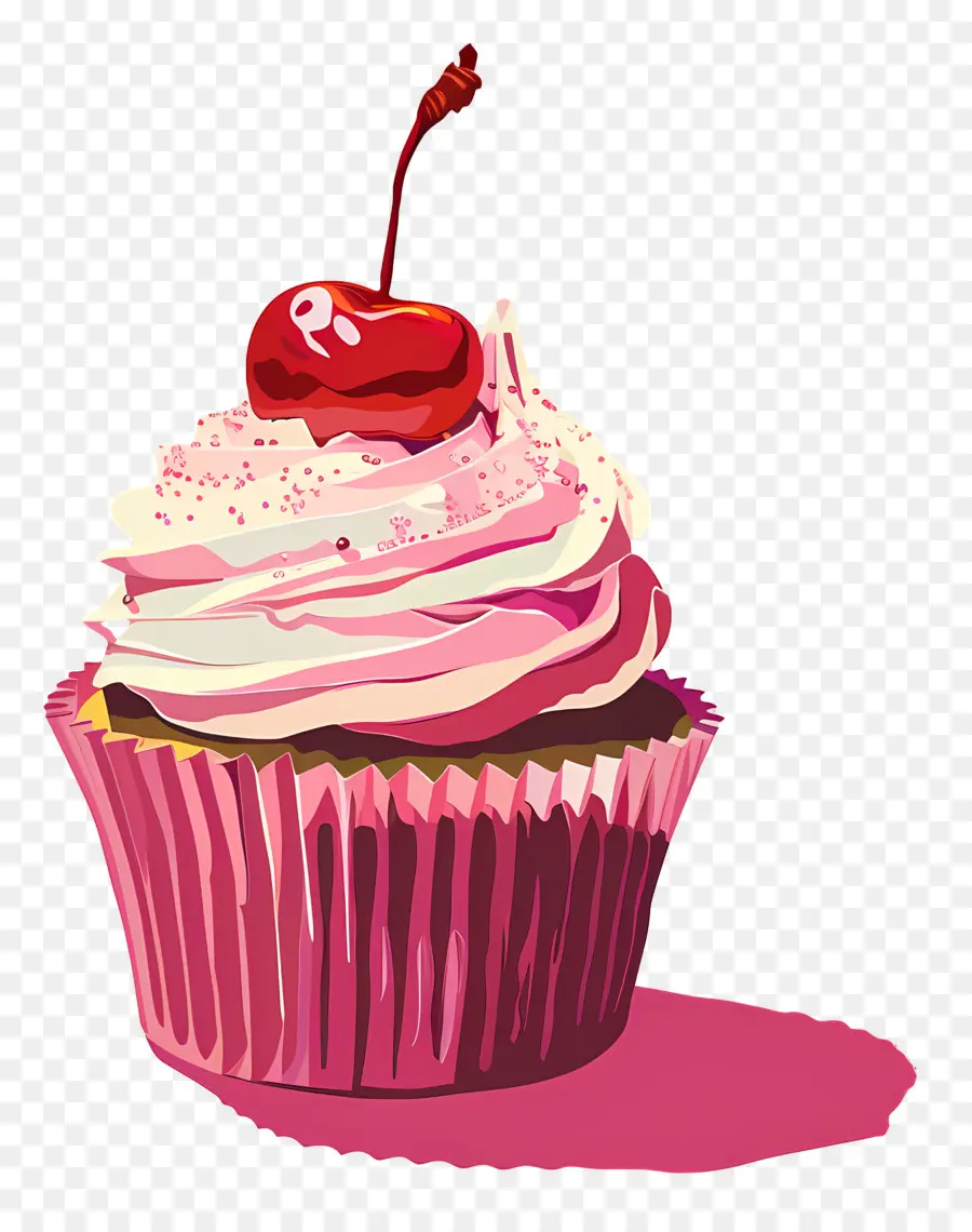 Cupcake Cerise，Cupcake Aux Cerises PNG