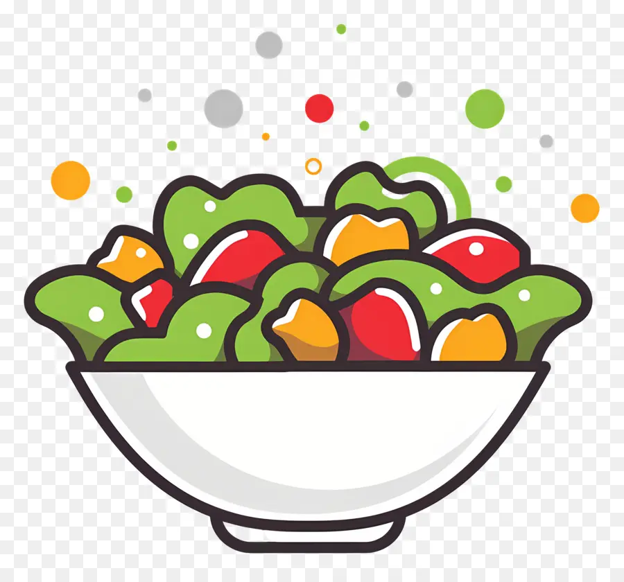 Salade De Dessin Animé，Salade Fraîche PNG