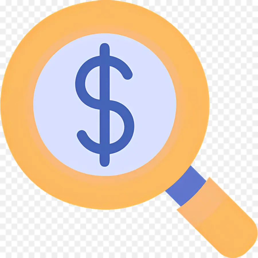 Recherche En Investissement，Loupe Bleue PNG