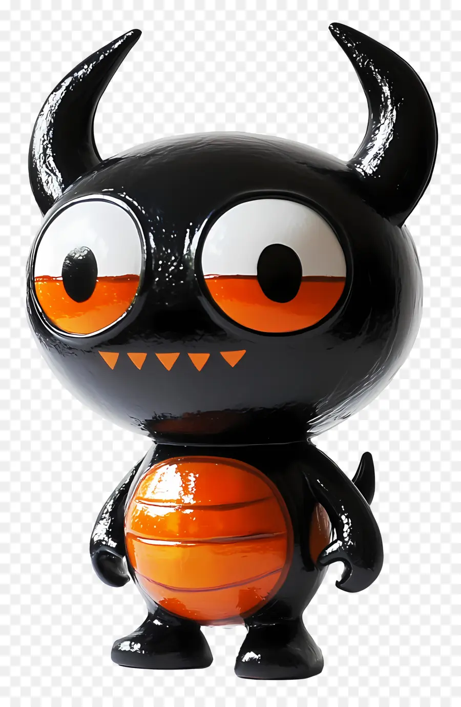 Diable D'halloween，Diable De Dessin Animé Noir PNG