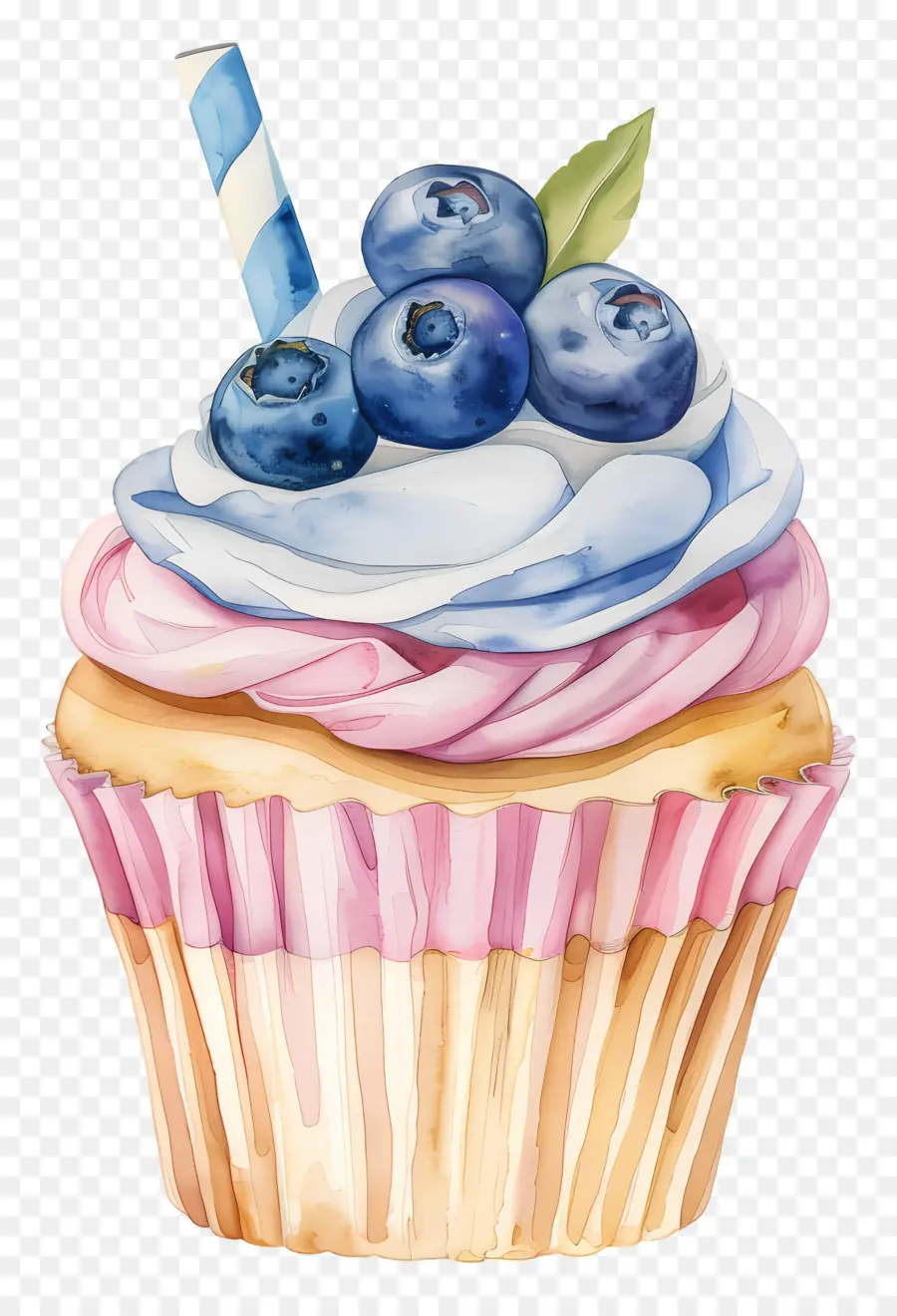 Cupcake Millésime，Petit Gâteau Coloré PNG