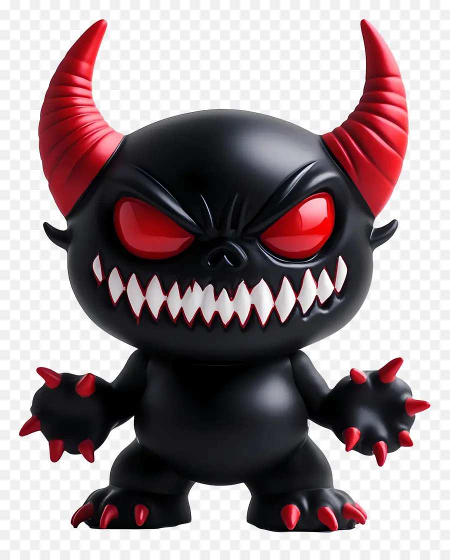 Diable D'halloween，Jouet Diable Noir PNG