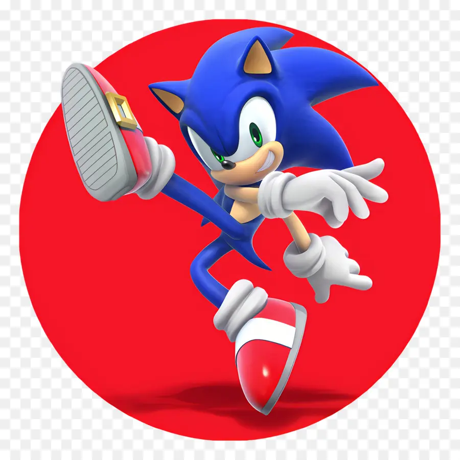 Sonic Le Hérisson，Personnage Bleu En Action PNG