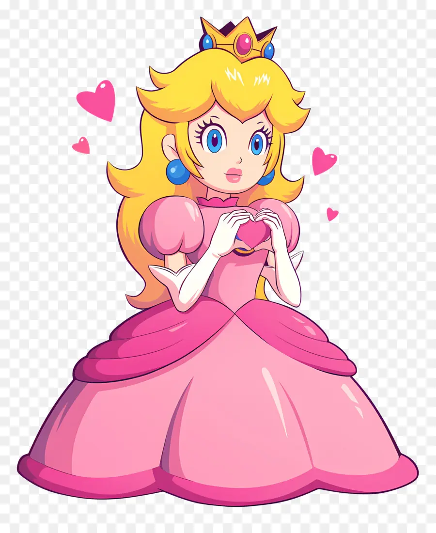 Princesse Pêche，Princesse Rose PNG