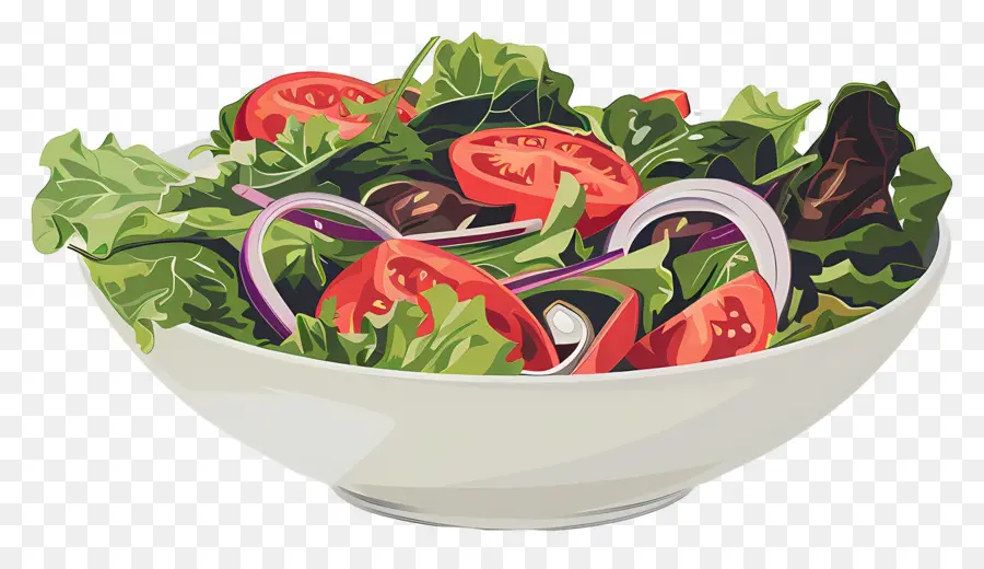 Salade De Dessin Animé，Salade Colorée PNG