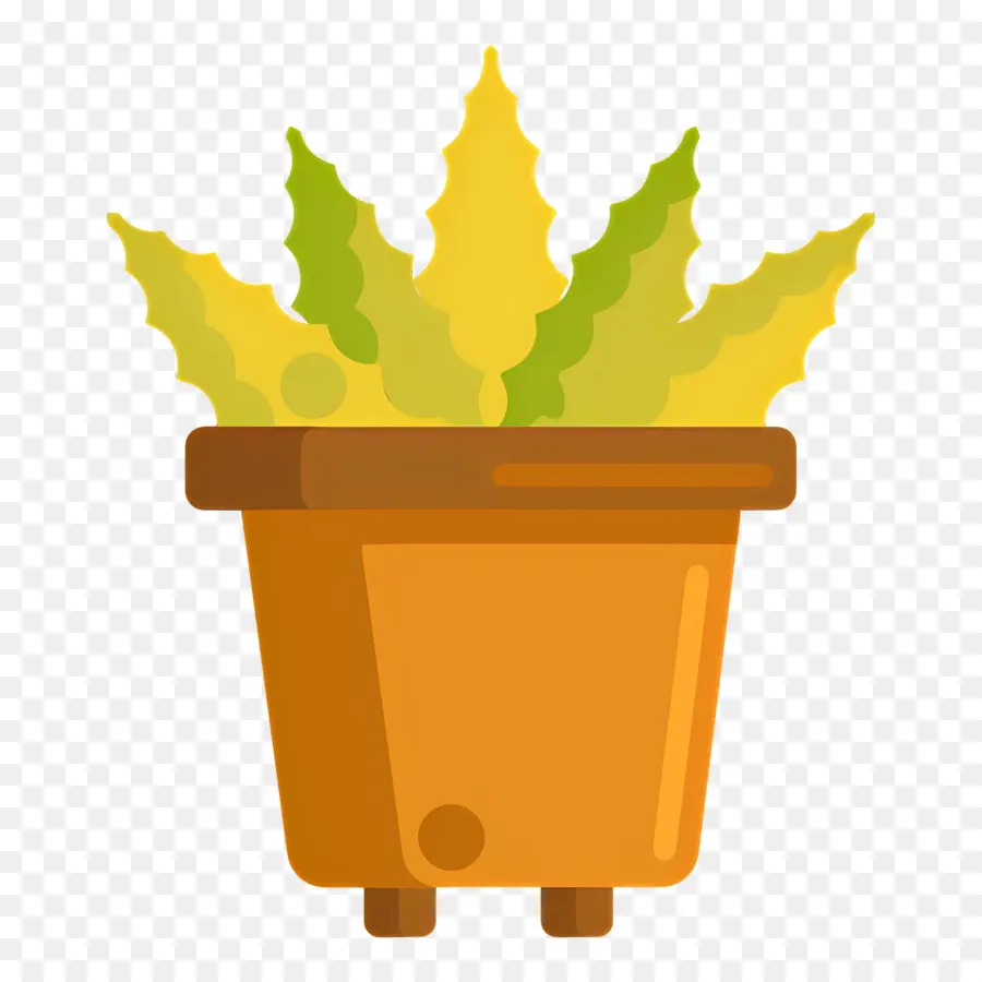 Aloe Vera，Plante Jaune En Pot PNG