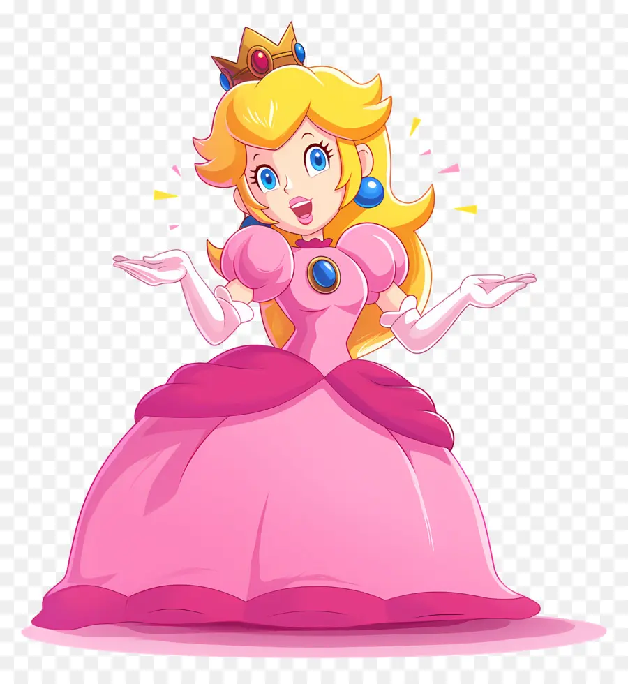 Princesse Pêche，Princesse Rose PNG