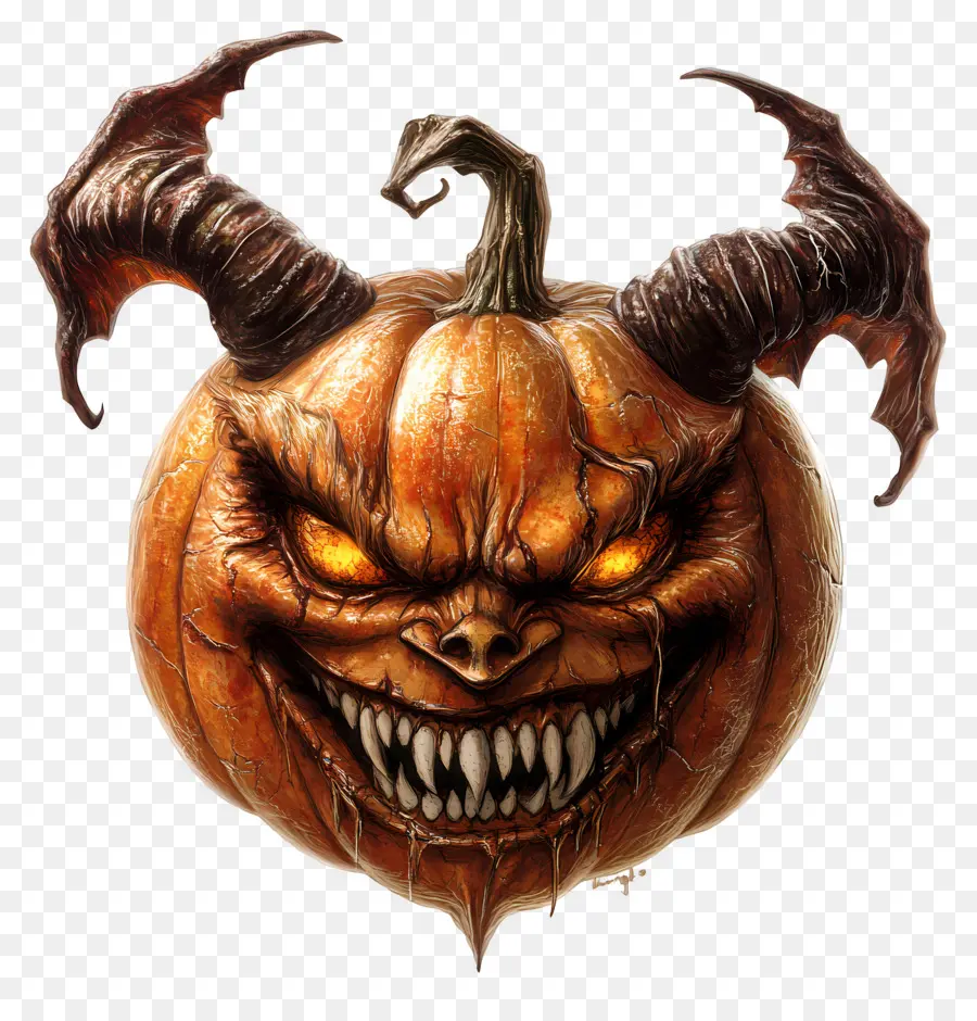 Diable D'halloween，Monstre Citrouille PNG