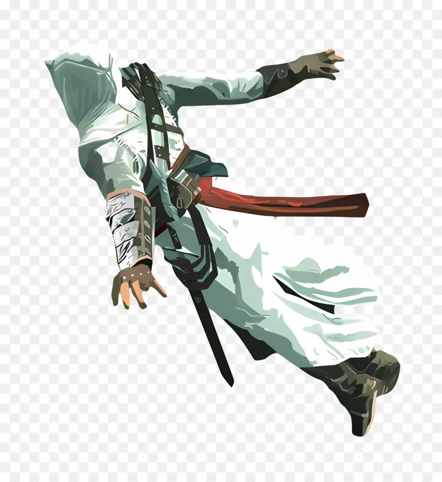 Assassin's Creed，Figurine à Capuche Blanche PNG