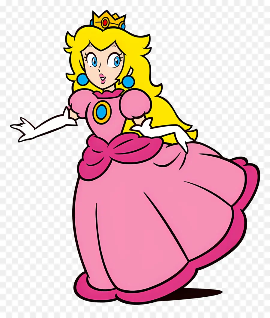 Princesse Pêche，Princesse Rose PNG