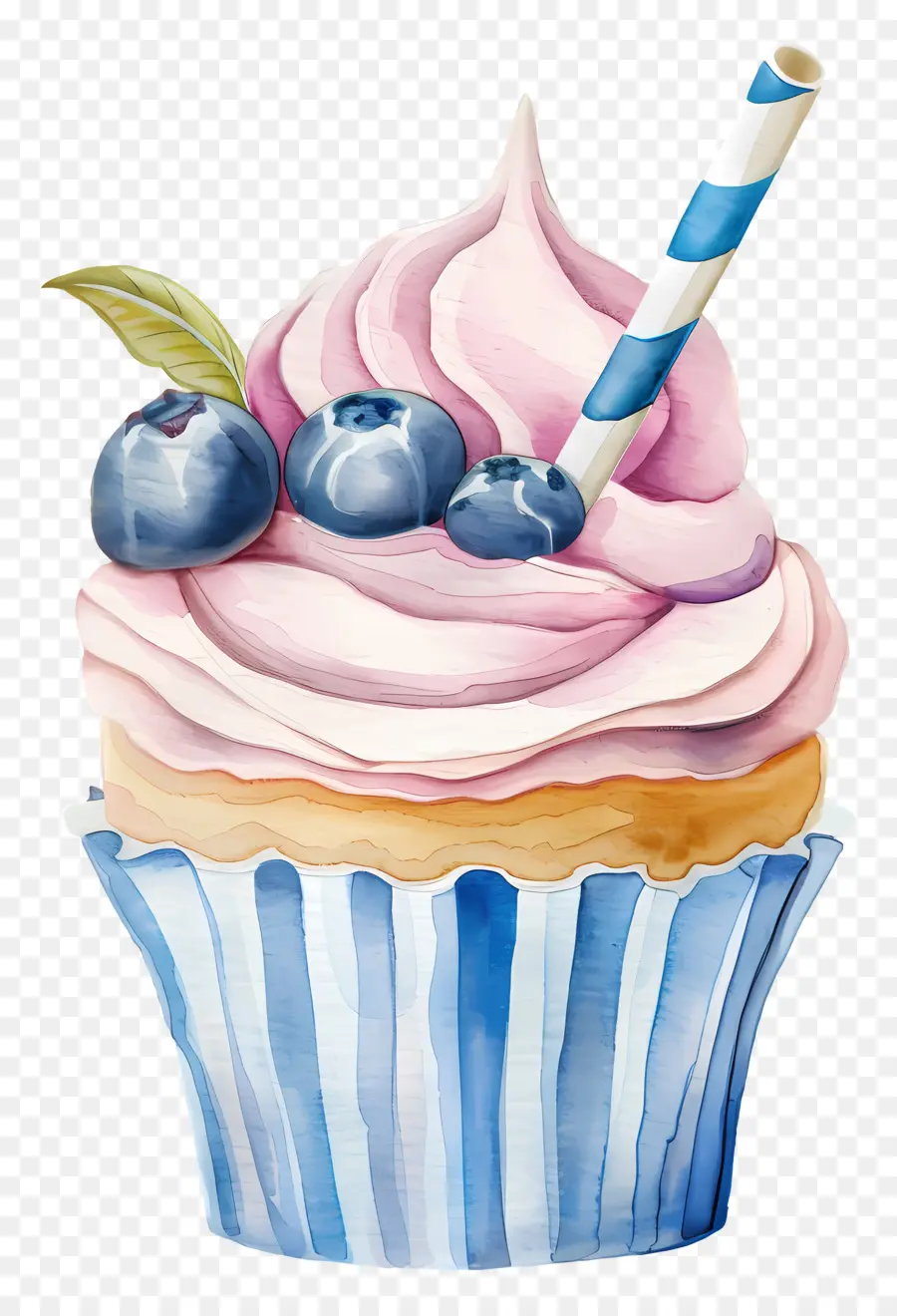 Cupcake Millésime，Petit Gâteau Coloré PNG