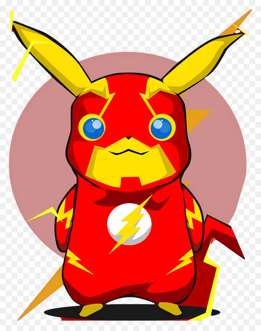 Pikachu，Pikachu En Costume De Super Héros PNG