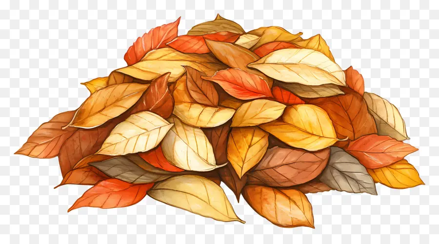 Tas De Feuilles D'automne，Feuilles D'automne PNG