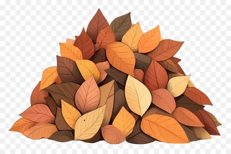 Tas De Feuilles D'automne，Feuilles D'automne PNG