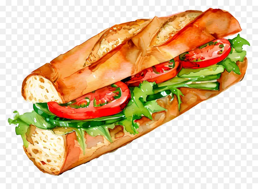 Pain Panera，Sous Sandwich PNG