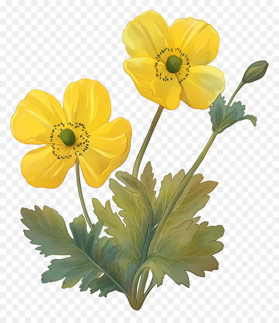 Fleur De Primevère，Fleurs Jaunes PNG