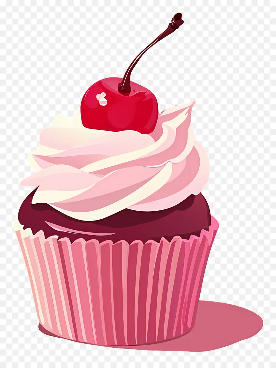 Cupcake Cerise，Petit Gâteau PNG