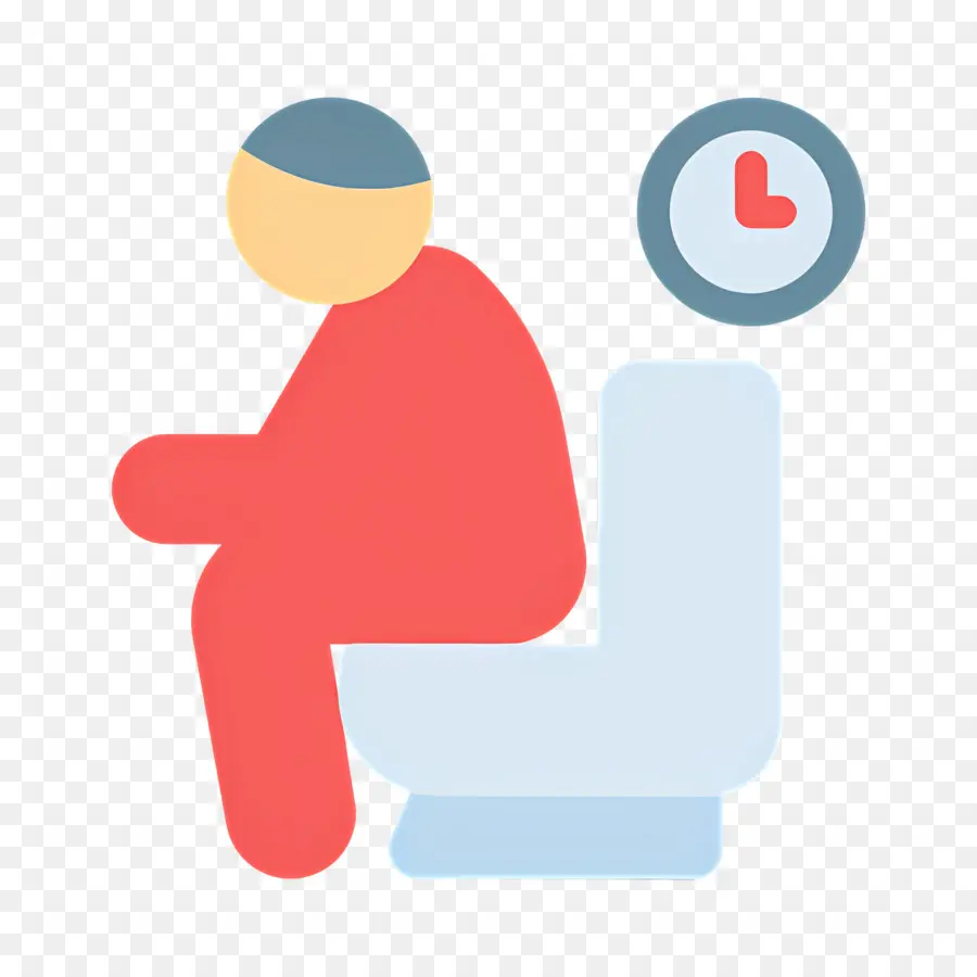 Constipation，Personne Sur Les Toilettes PNG