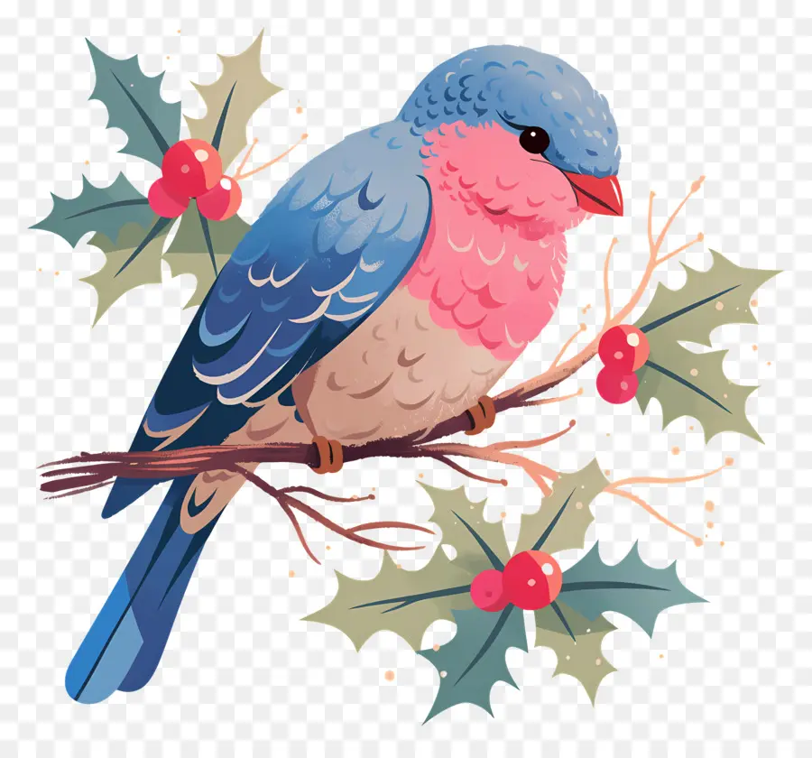 Oiseau D'hiver，Oiseau Bleu PNG