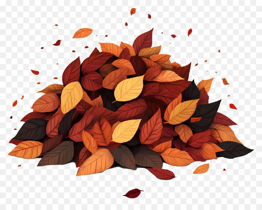 Tas De Feuilles D'automne，Feuilles D'automne PNG