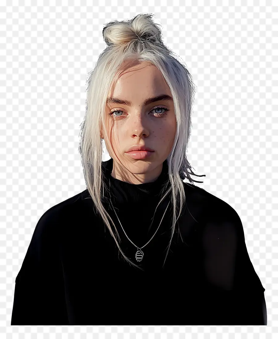 Billie Eilish，Personne Aux Cheveux Blancs PNG