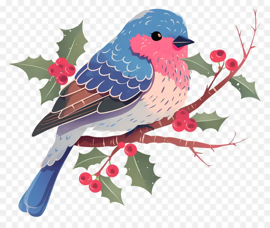 Oiseau D'hiver，Oiseau Bleu PNG