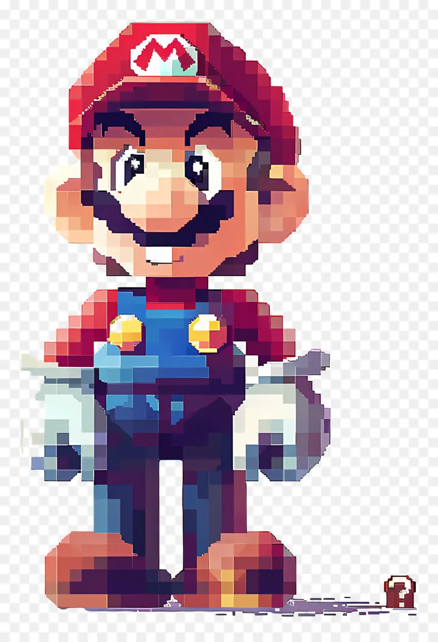 Mario Pixel，Caractère De Pixels PNG