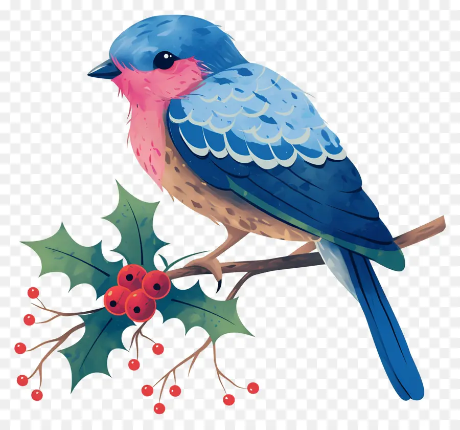 Oiseau D'hiver，Oiseau Bleu PNG