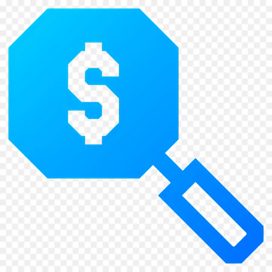 Recherche En Investissement，Loupe Avec Dollar PNG