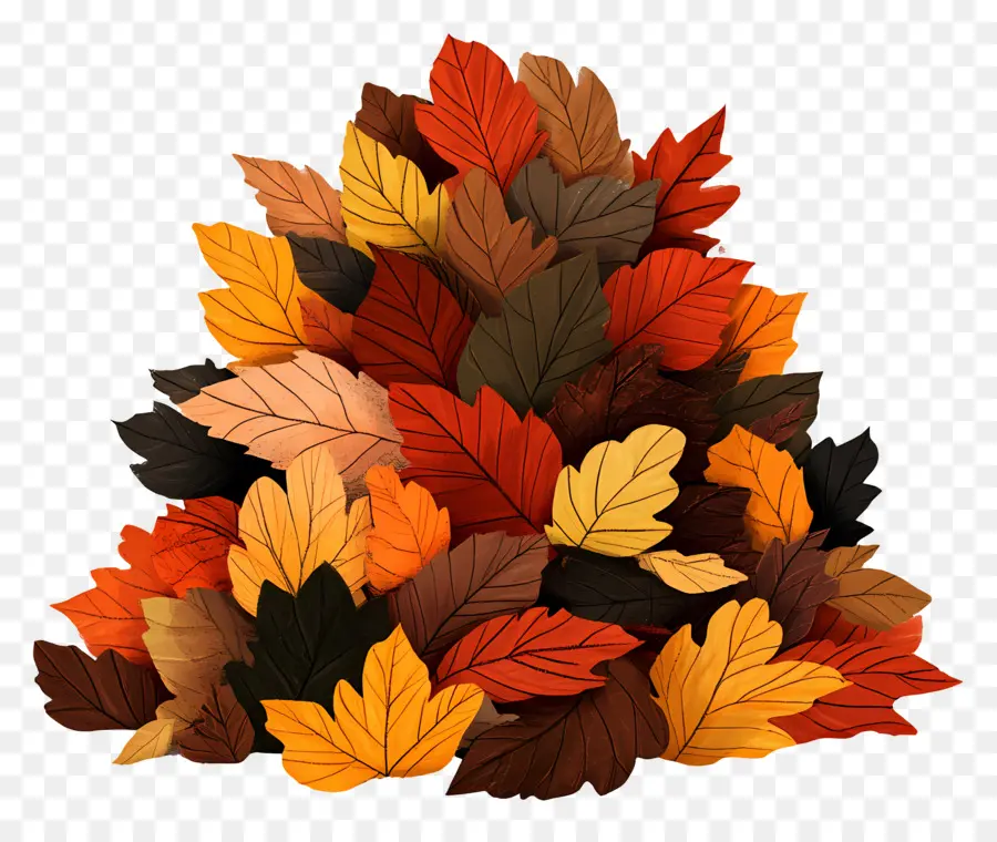 Tas De Feuilles D'automne，Feuilles D'automne PNG