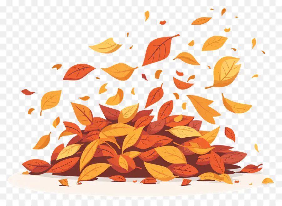 Tas De Feuilles D'automne，Feuilles D'automne PNG