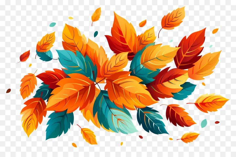 Tas De Feuilles D'automne，Feuilles D'automne PNG