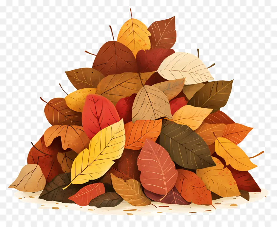 Tas De Feuilles D'automne，Feuilles D'automne PNG