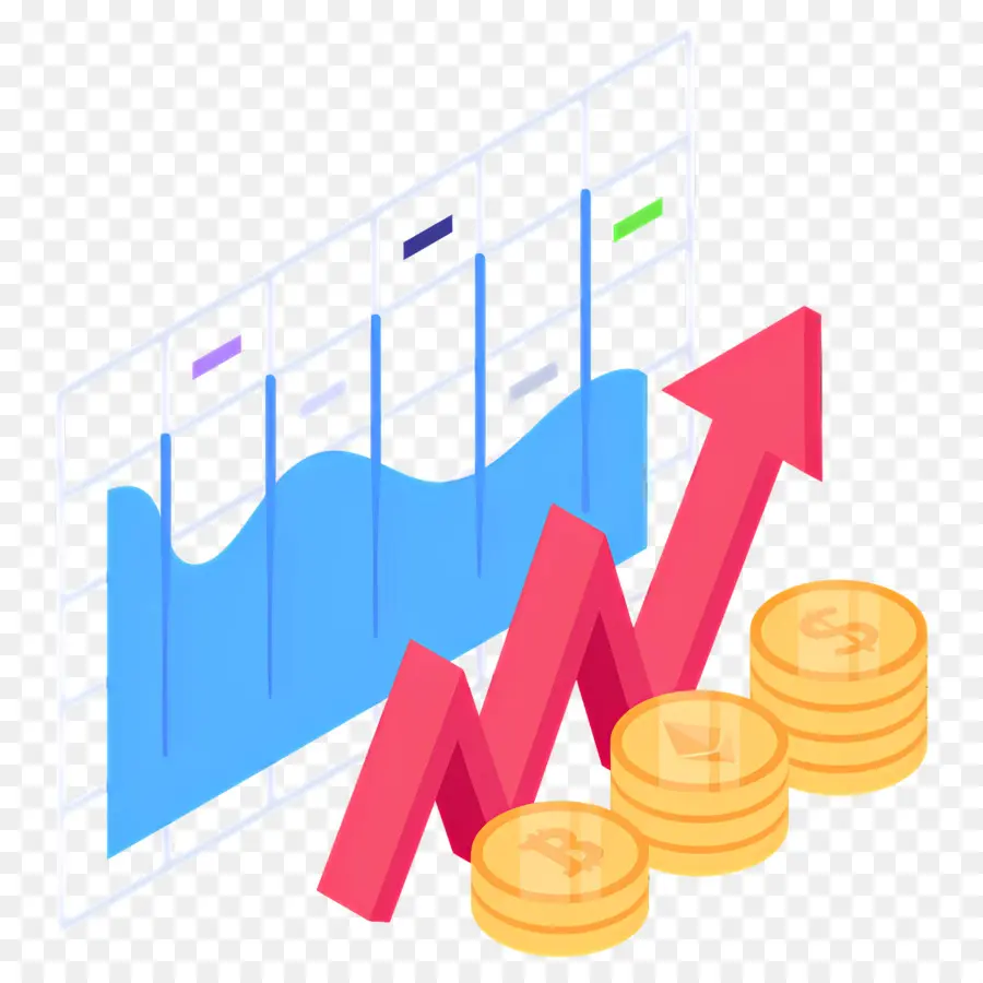 Bourse，Argent Et Graphique PNG