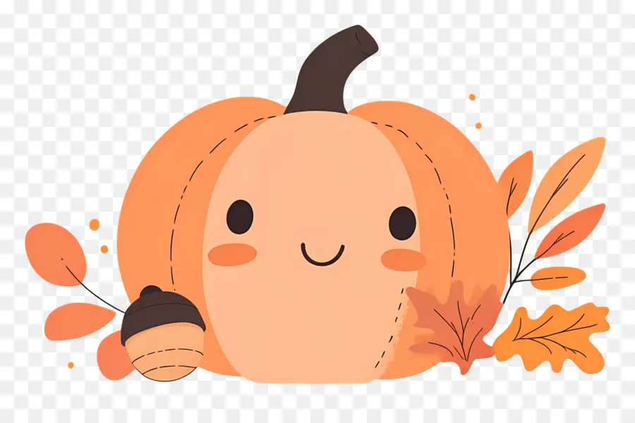 Citrouille Mignonne，Automne PNG