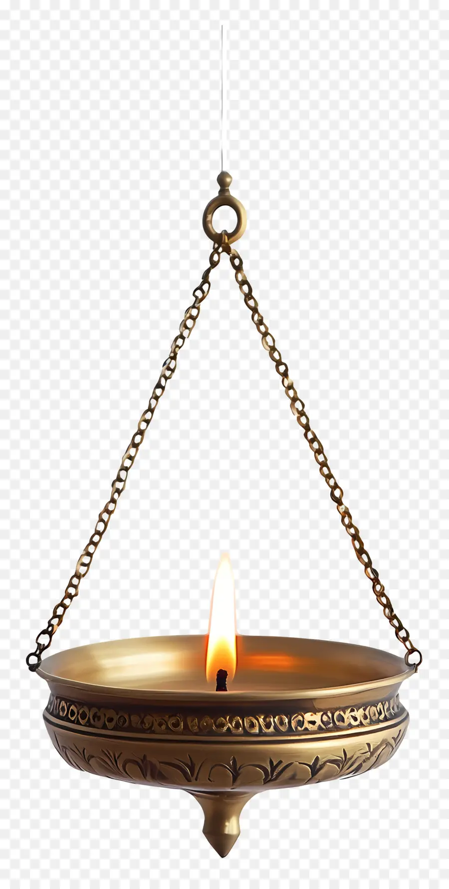 Diya Suspendue，Lampe à Huile Suspendue PNG