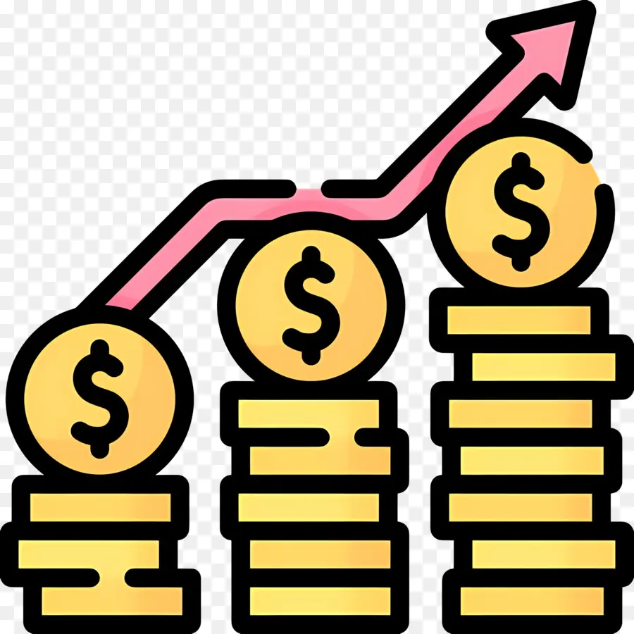 Bourse，Pièces En Croissance PNG