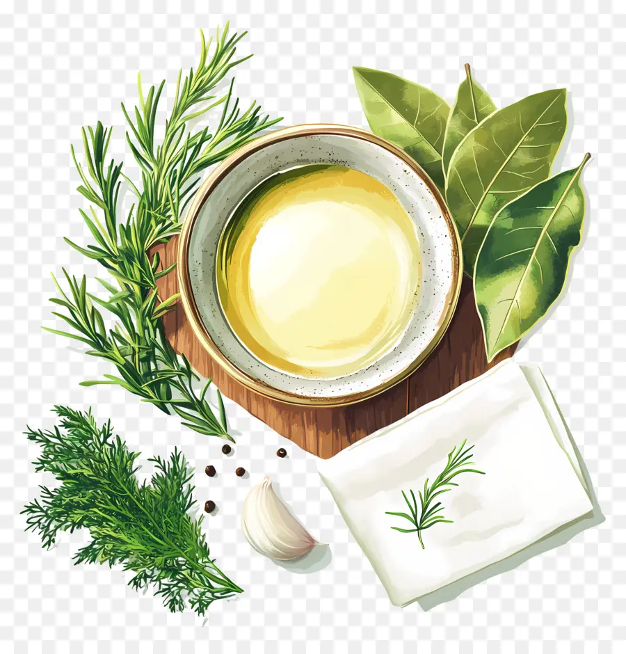 Herbes Et épices，Herbes Et Huile PNG