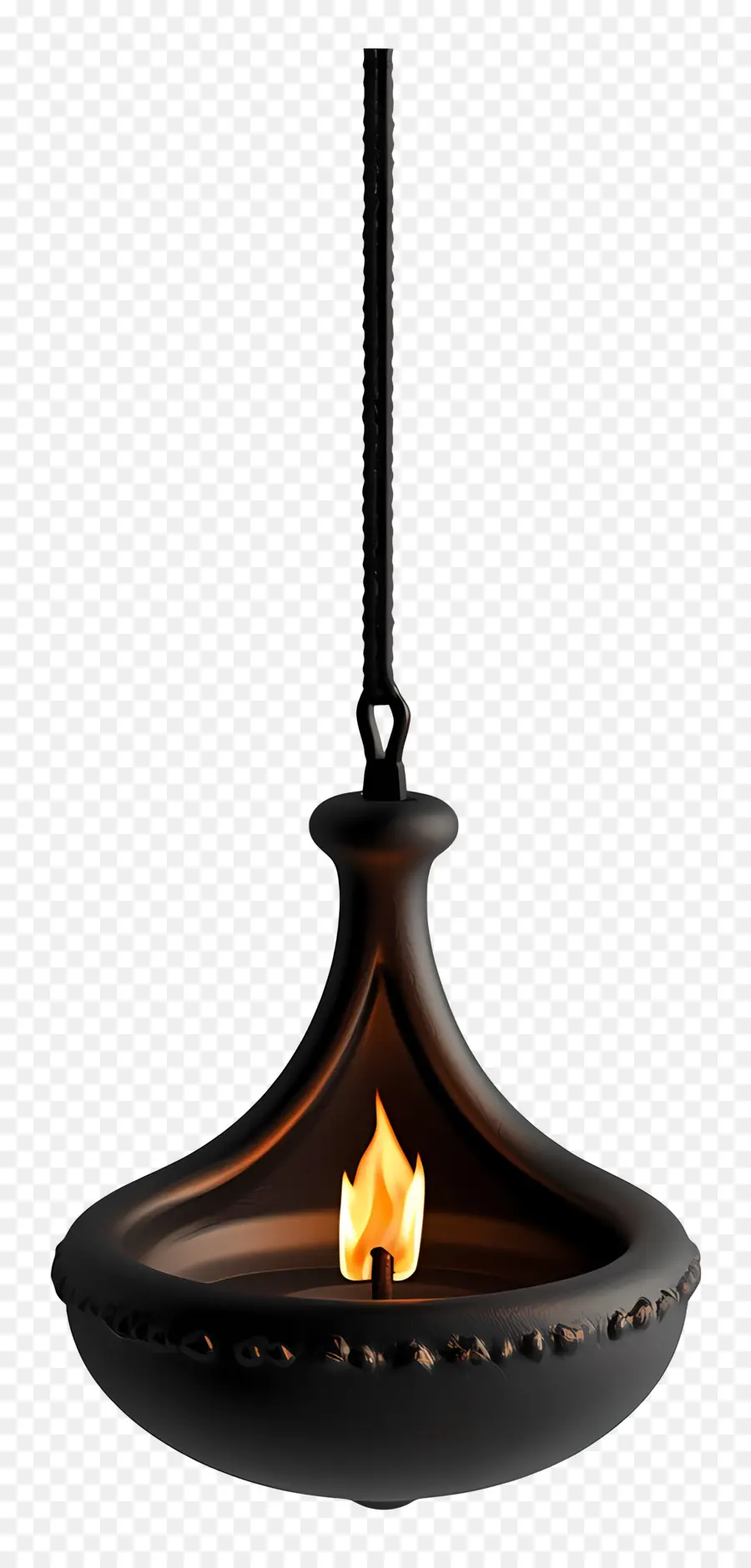 Diya Suspendue，Lampe à Huile Suspendue PNG