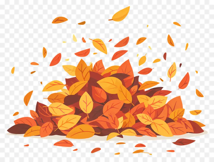 Tas De Feuilles D'automne，Feuilles D'automne PNG