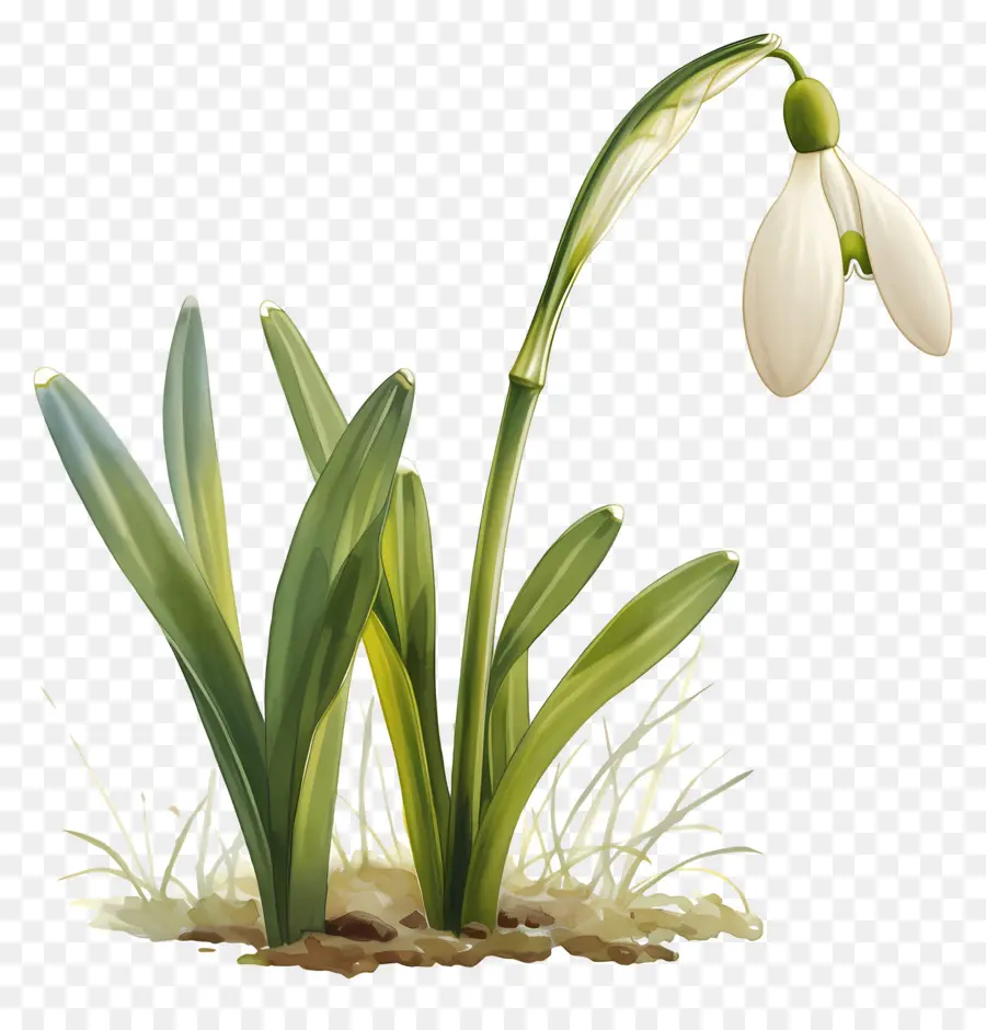 Fleur De Perce Neige，Usine PNG