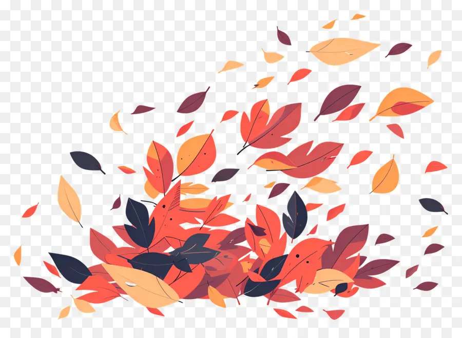 Tas De Feuilles D'automne，Feuilles D'automne PNG