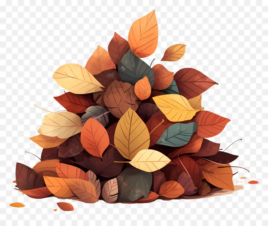 Tas De Feuilles D'automne，Feuilles D'automne PNG