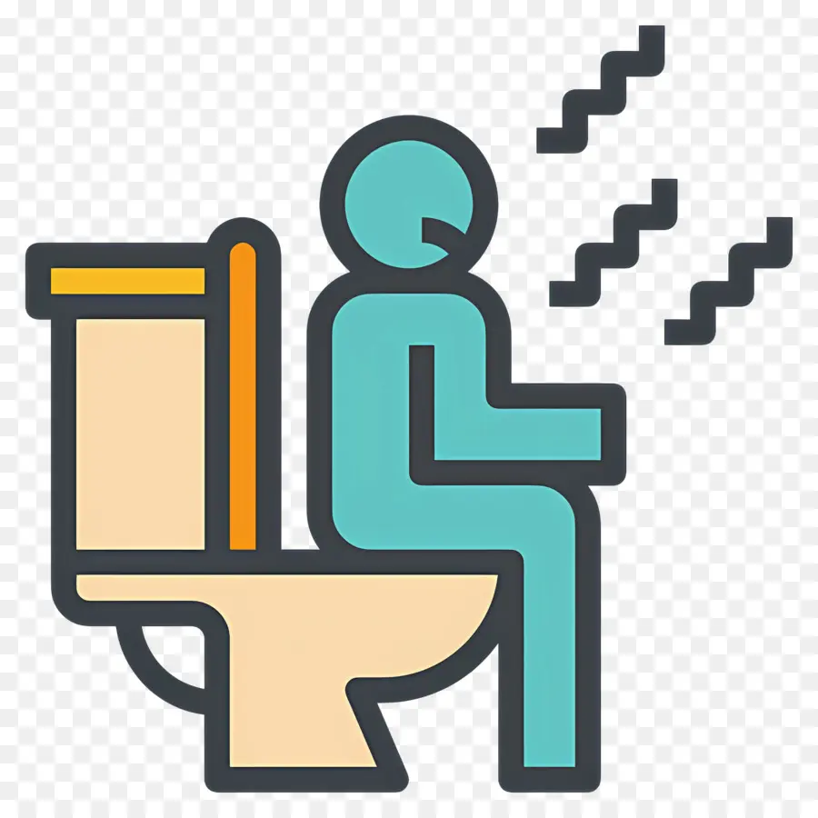 Constipation，Personne Sur Les Toilettes PNG