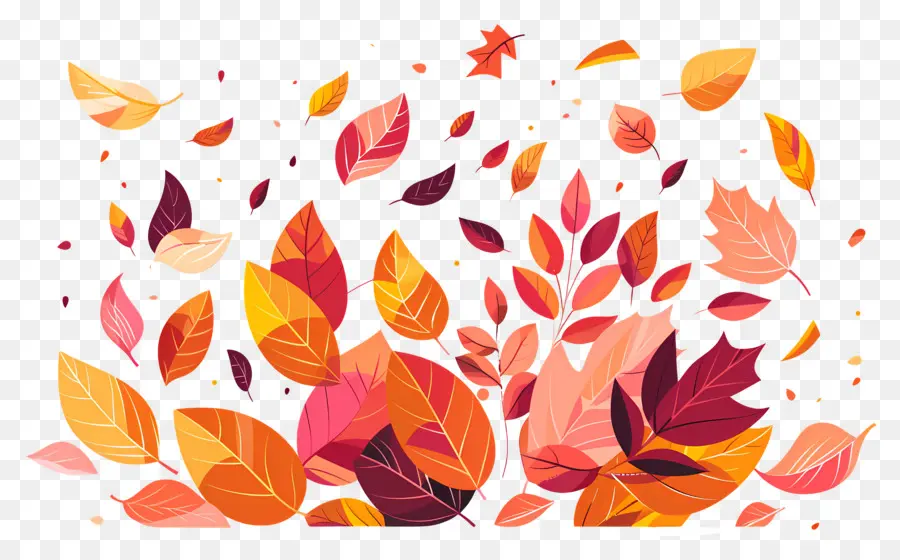 Tas De Feuilles D'automne，Feuilles D'automne PNG