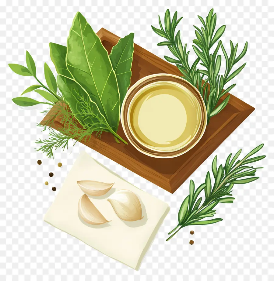 Herbes Et épices，Herbes Et Huile PNG