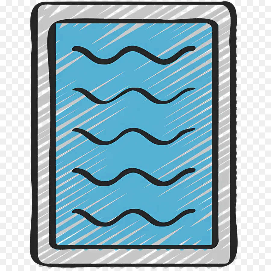 Piscine，Vagues Bleues PNG