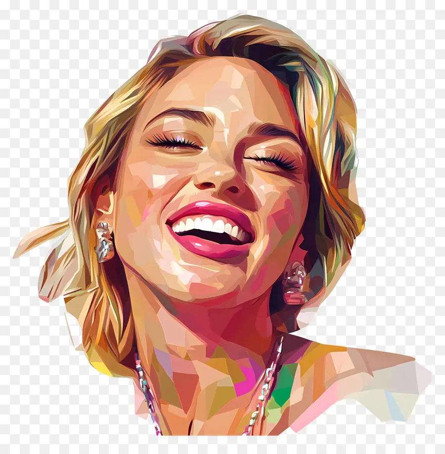 Miley Cyrus，Portrait Coloré PNG